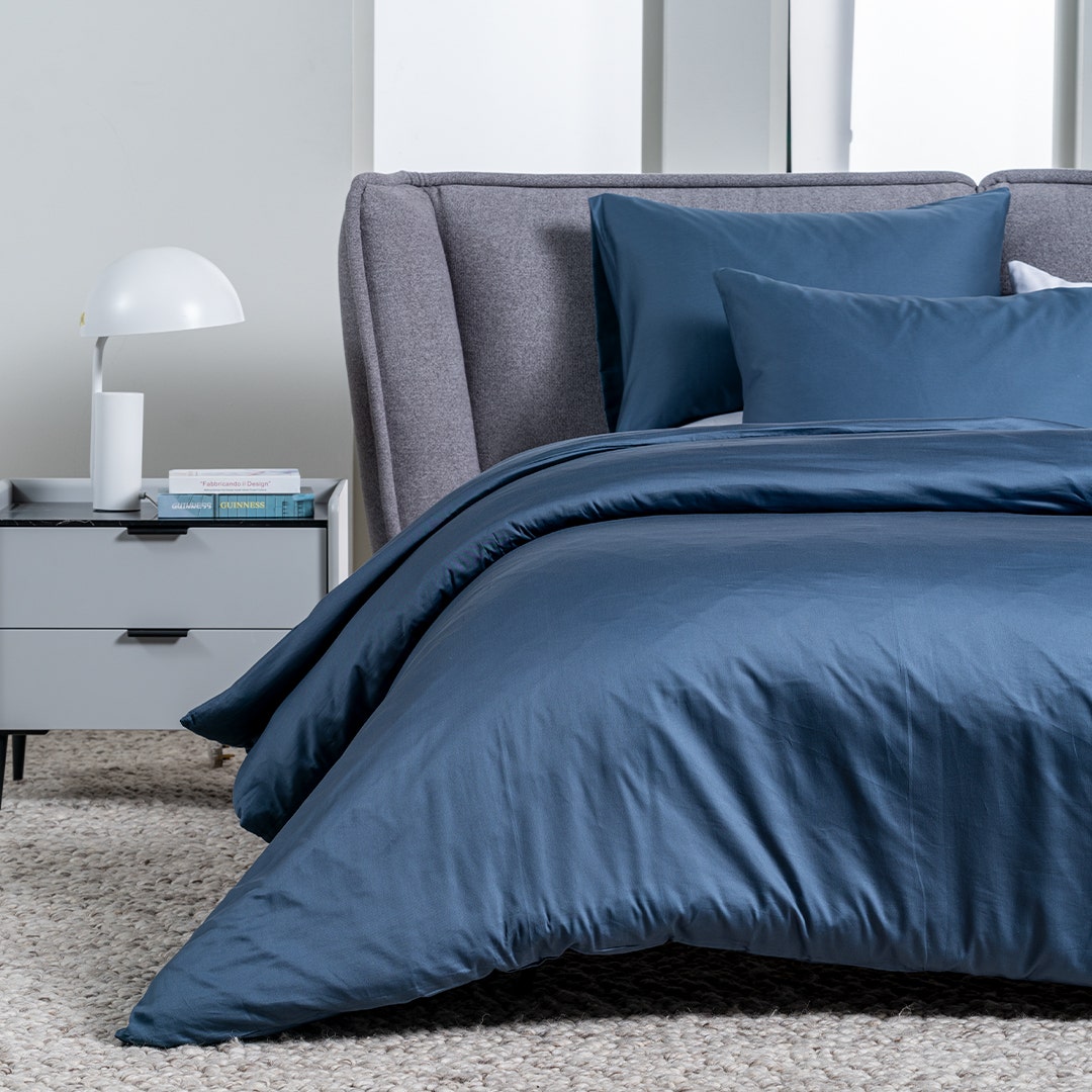 Pure-Earth D/C Set 200x200cm- Indigo