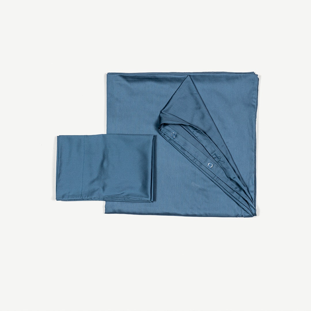 Pure-Earth D/C Set 200x200cm- Indigo