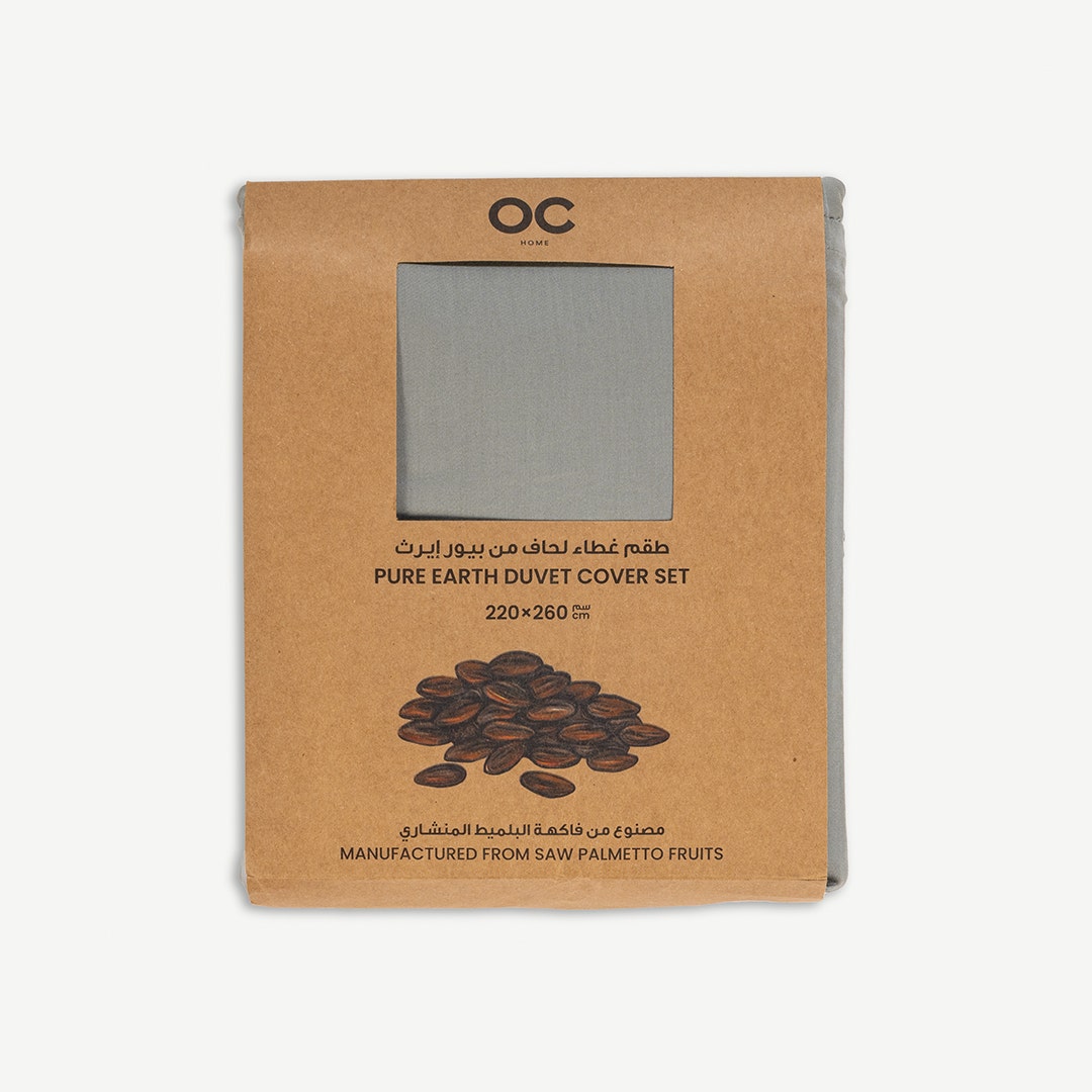 Pure Earth Duvet Cover Set Sage