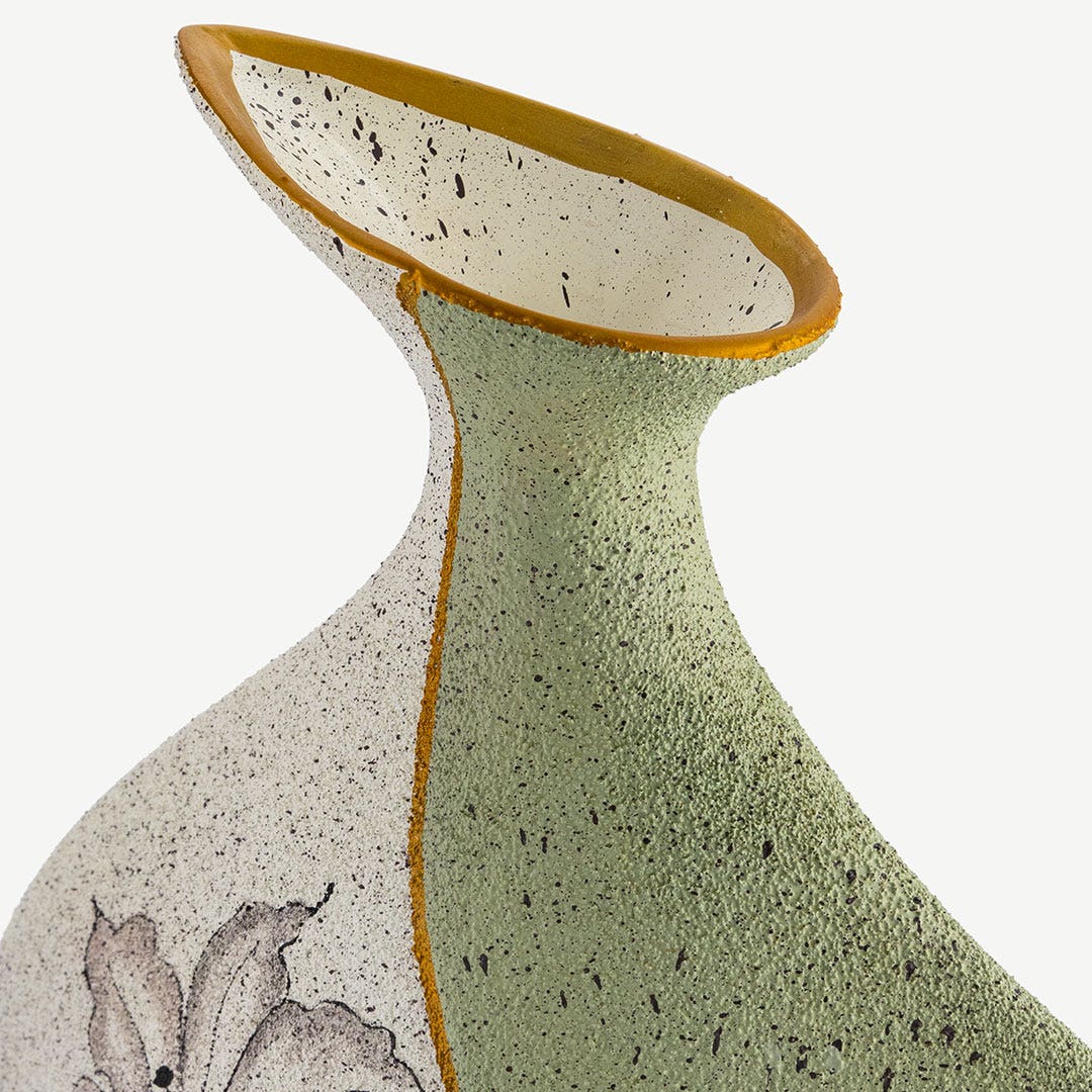 كوينسي مزهرية ديكور من السيراميك 30×39 سم