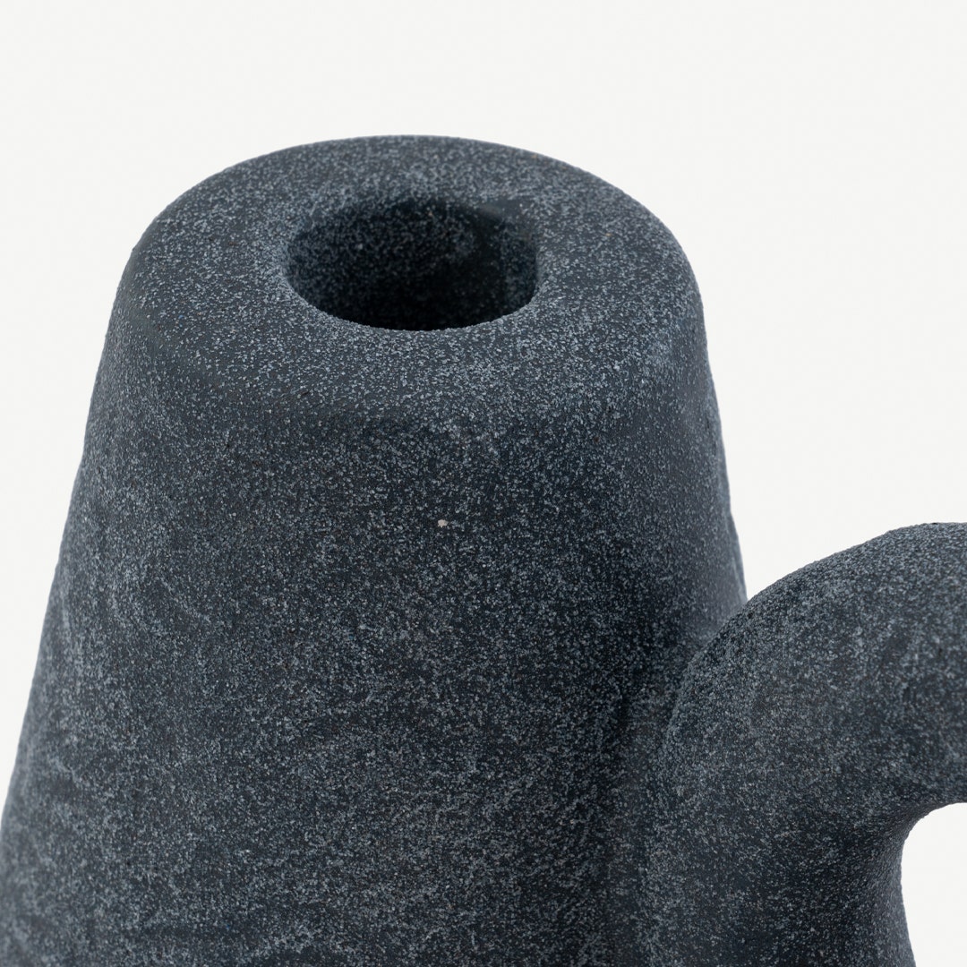 Rae Candle Holder -Navy Blue