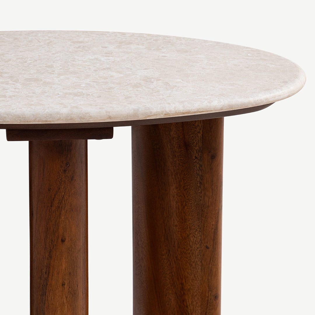 راميرو طاولة جانبية – أبيض