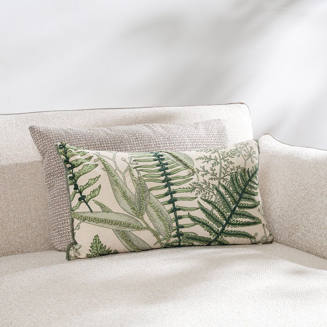 Rawen Embroidered Cushion -60x35cm