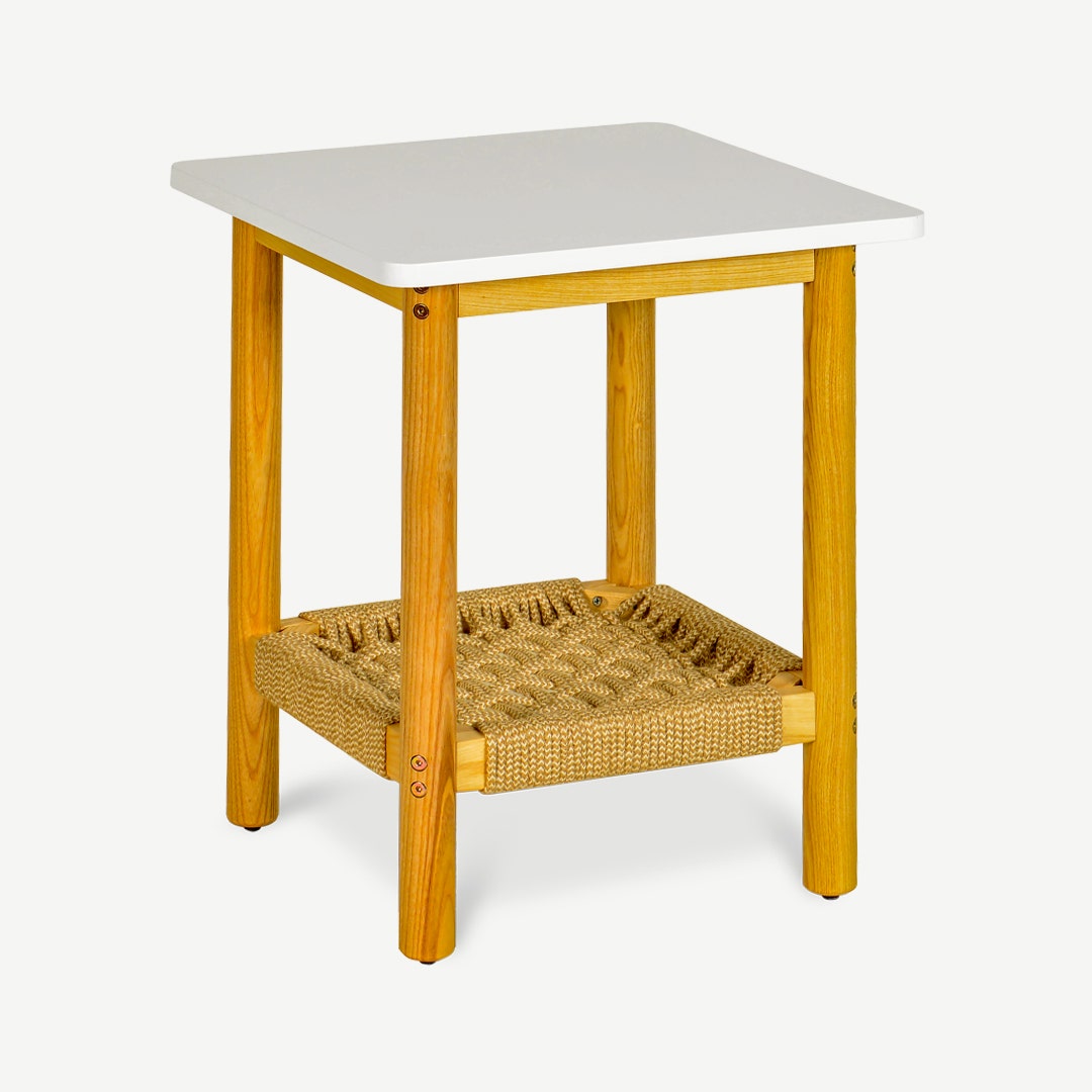 Rayan End Table White