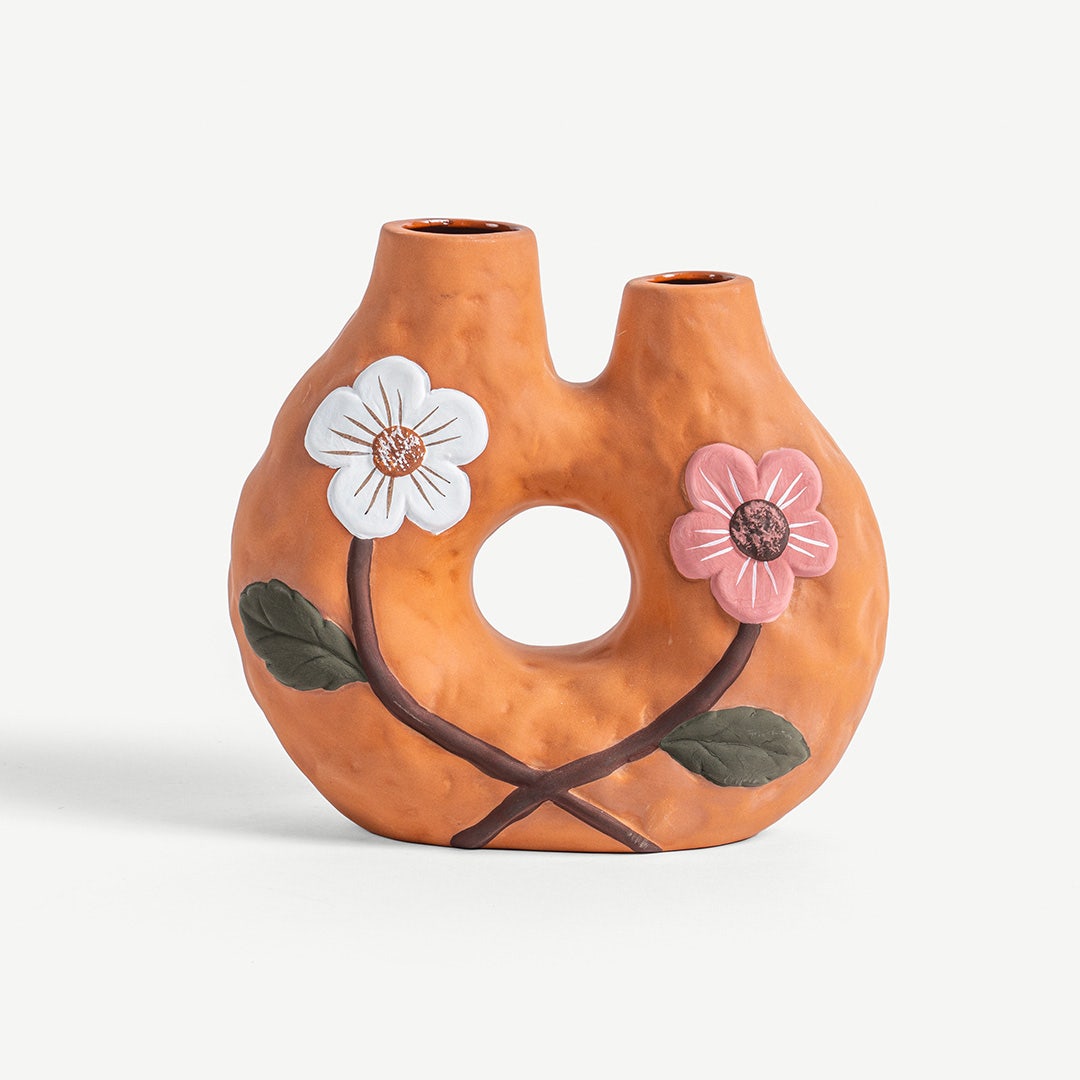 Relma Hand Painted Doublet Vase -20cm