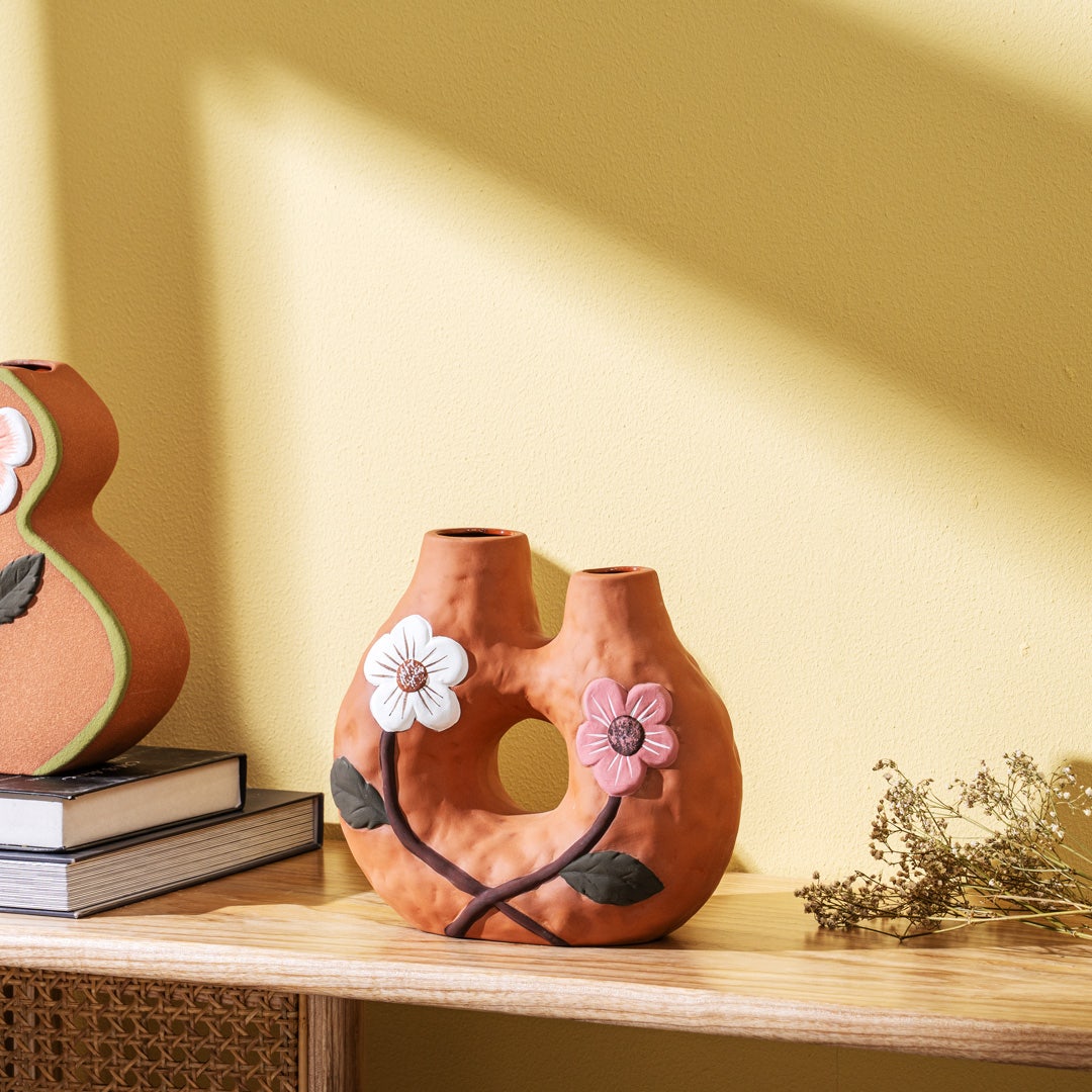 Relma Hand Painted Doublet Vase -20cm