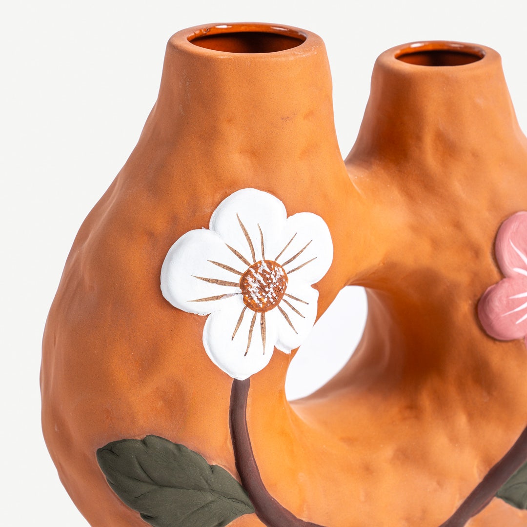 Relma Hand Painted Doublet Vase -20cm