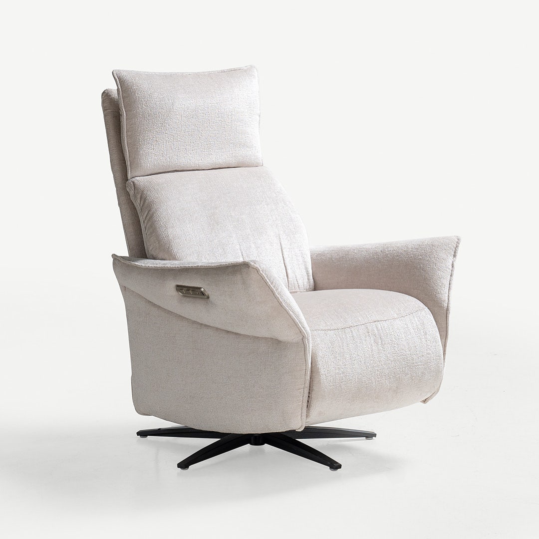 Renali Massage swivel Recliner Greige