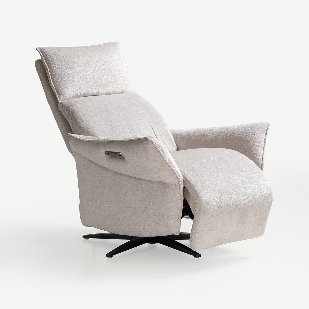 Renali Massage swivel Recliner Greige
