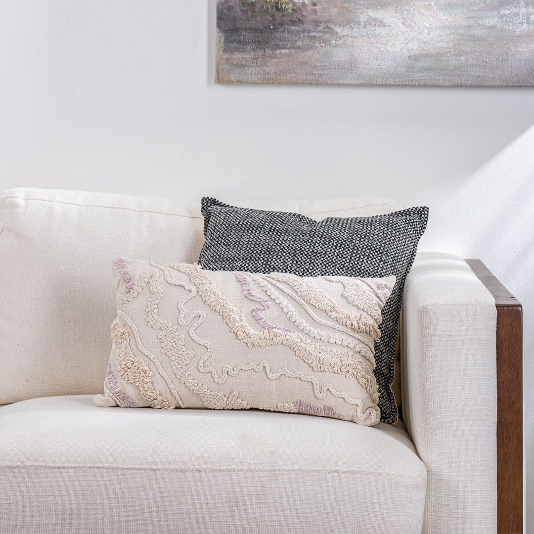 Retala Thread Emb. Cushion -30x50cm