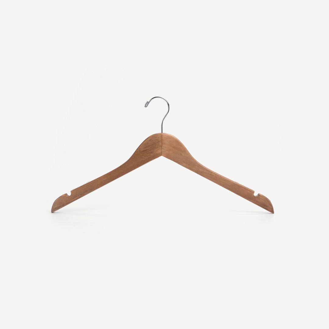 Revera Wooden Hanger Set of 3pcs -Walnut