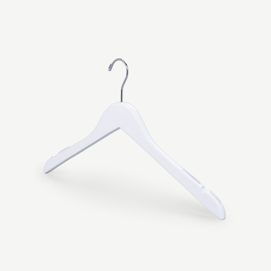 Revera Wooden Hanger Set of 3pcs -White