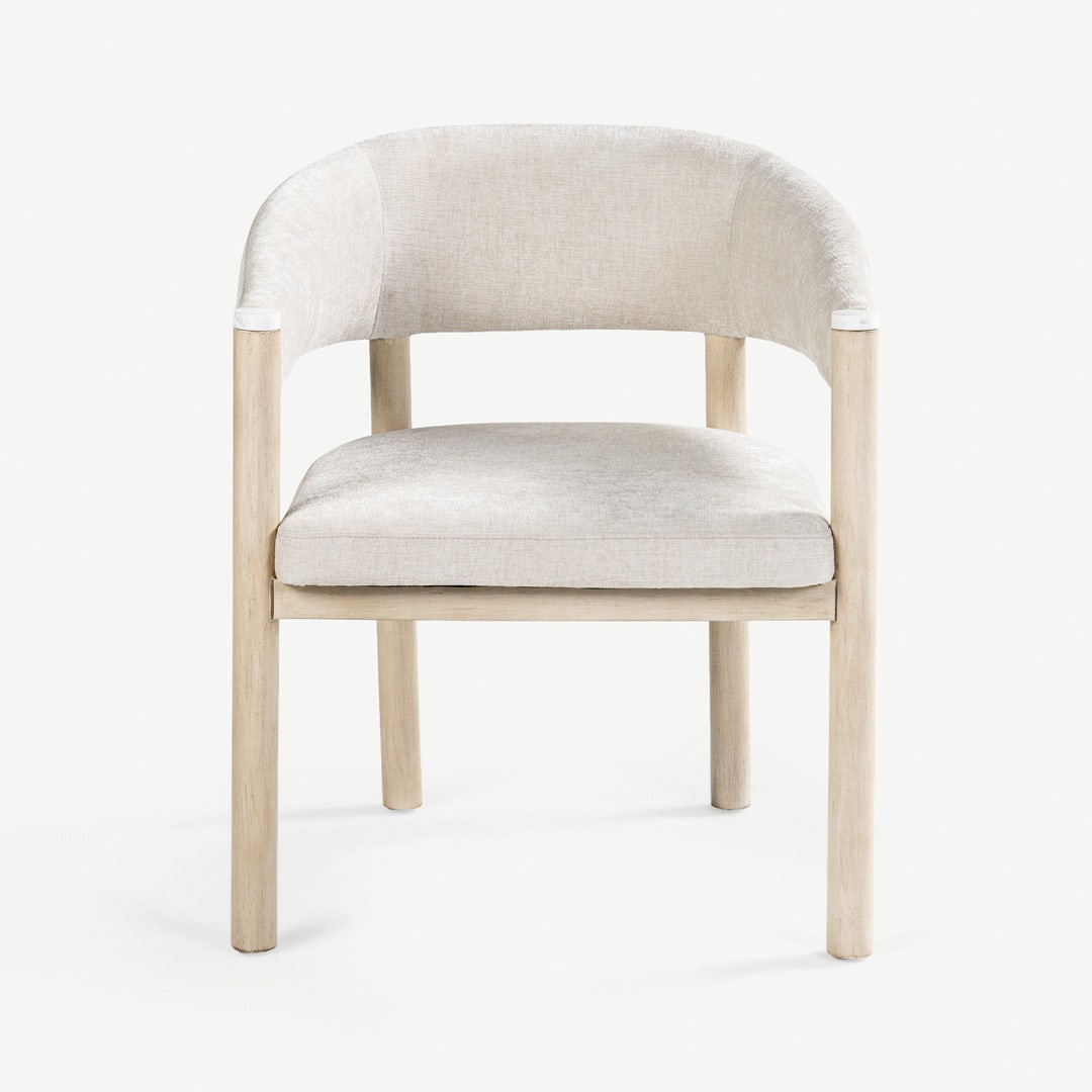 كرسي طعام ريفين - أبيض فاتح