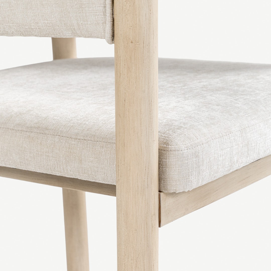 كرسي طعام ريفين - أبيض فاتح