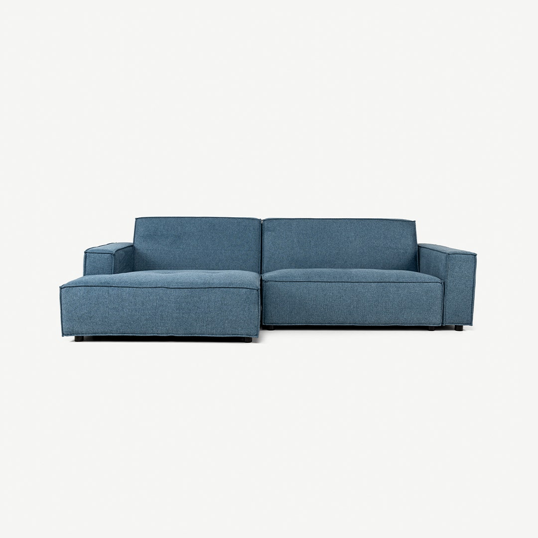Rima Corner Sofa Left Blue