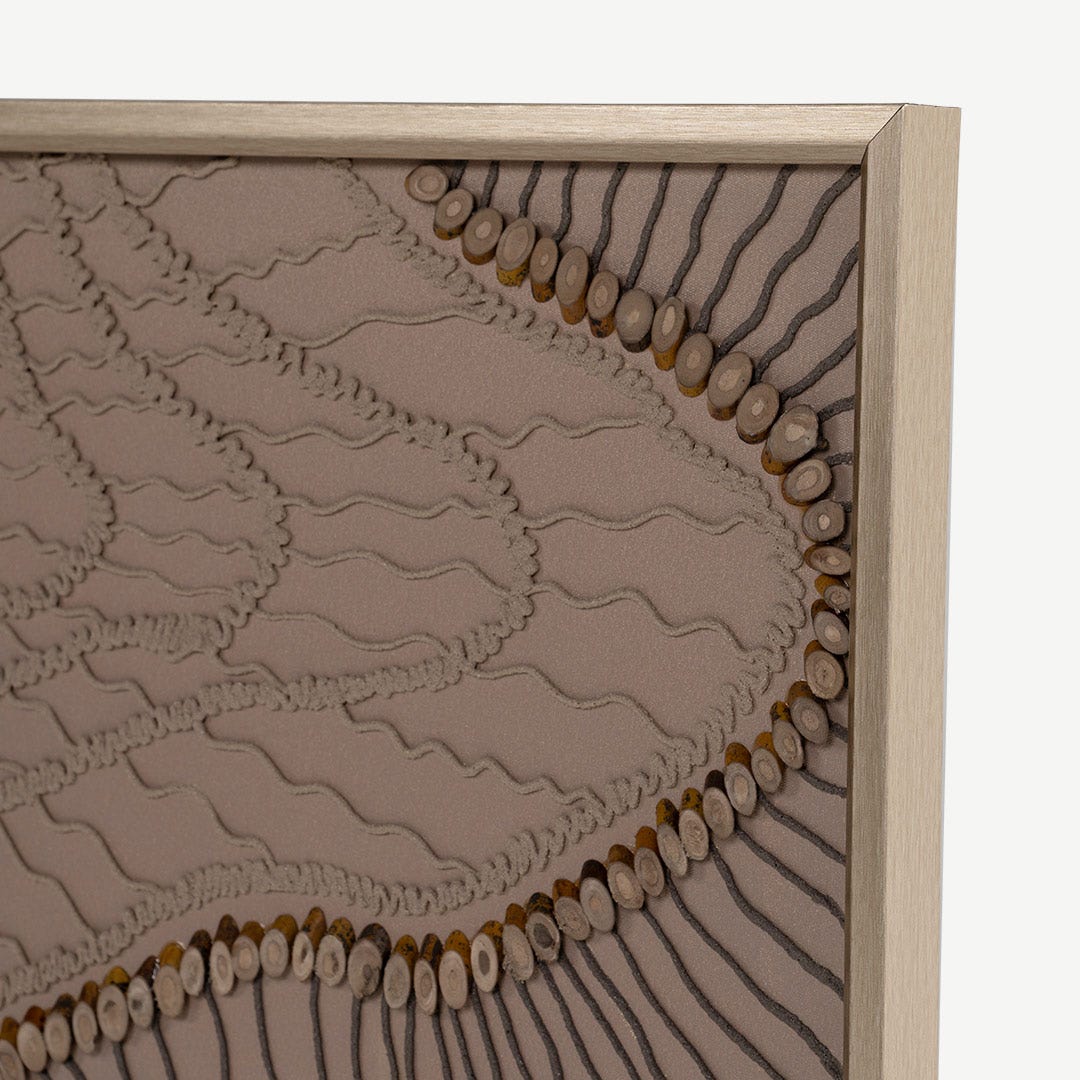 روان لوحة حائط مؤطرة 100×100 سم