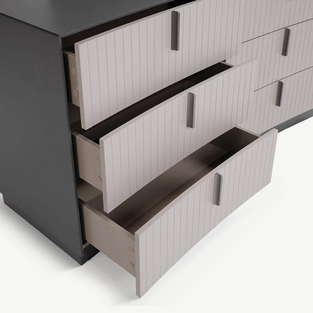 Rolien Dresser with Mirror Multi Color