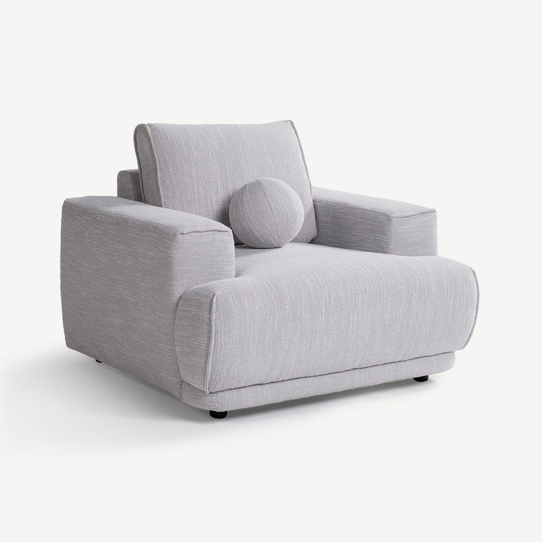 Rollien 1 Seater Sofa Grey