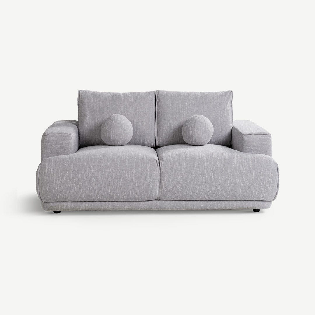 رولين كنبة مقعدين - رمادي