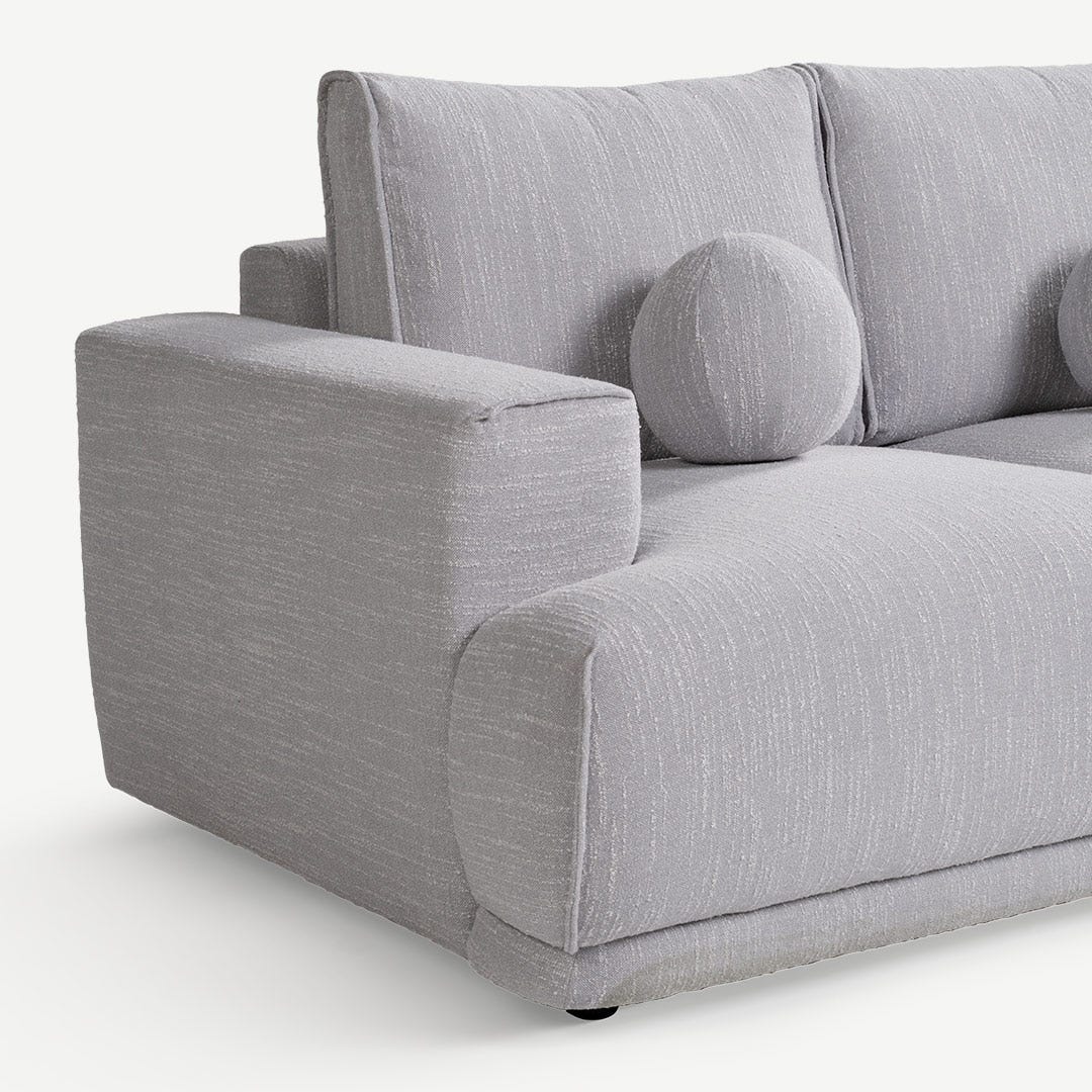 رولين كنبة مقعدين - رمادي