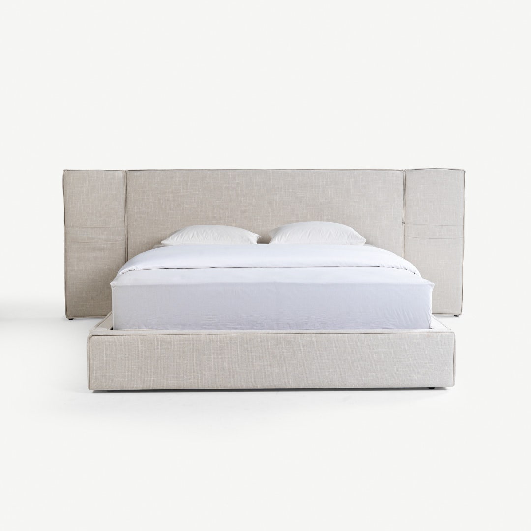 روميني سرير كينج 180×200 سم - بيج