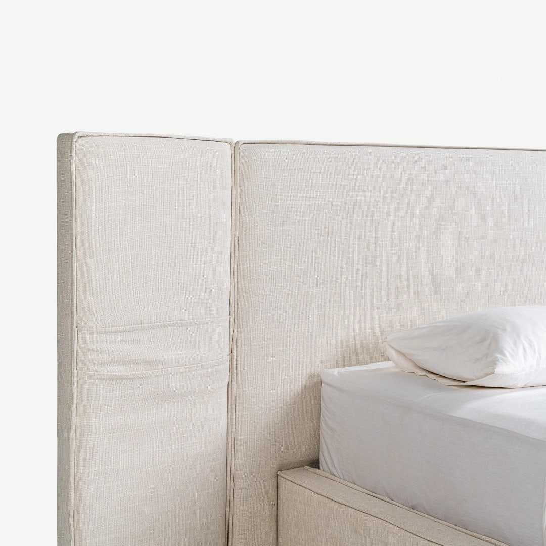 روميني سرير كينج 180×200 سم - بيج