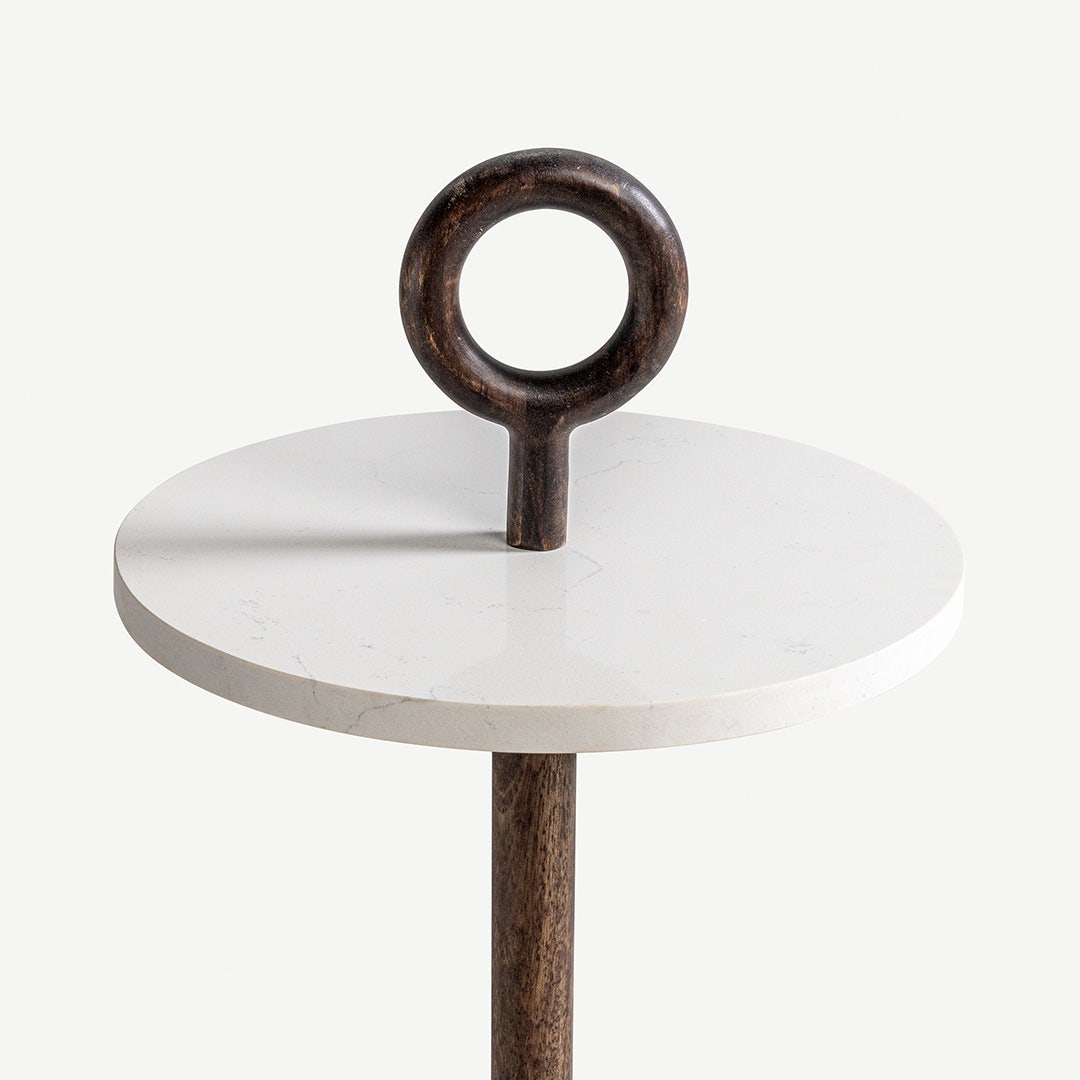 Romiera End Table Quartz Natural