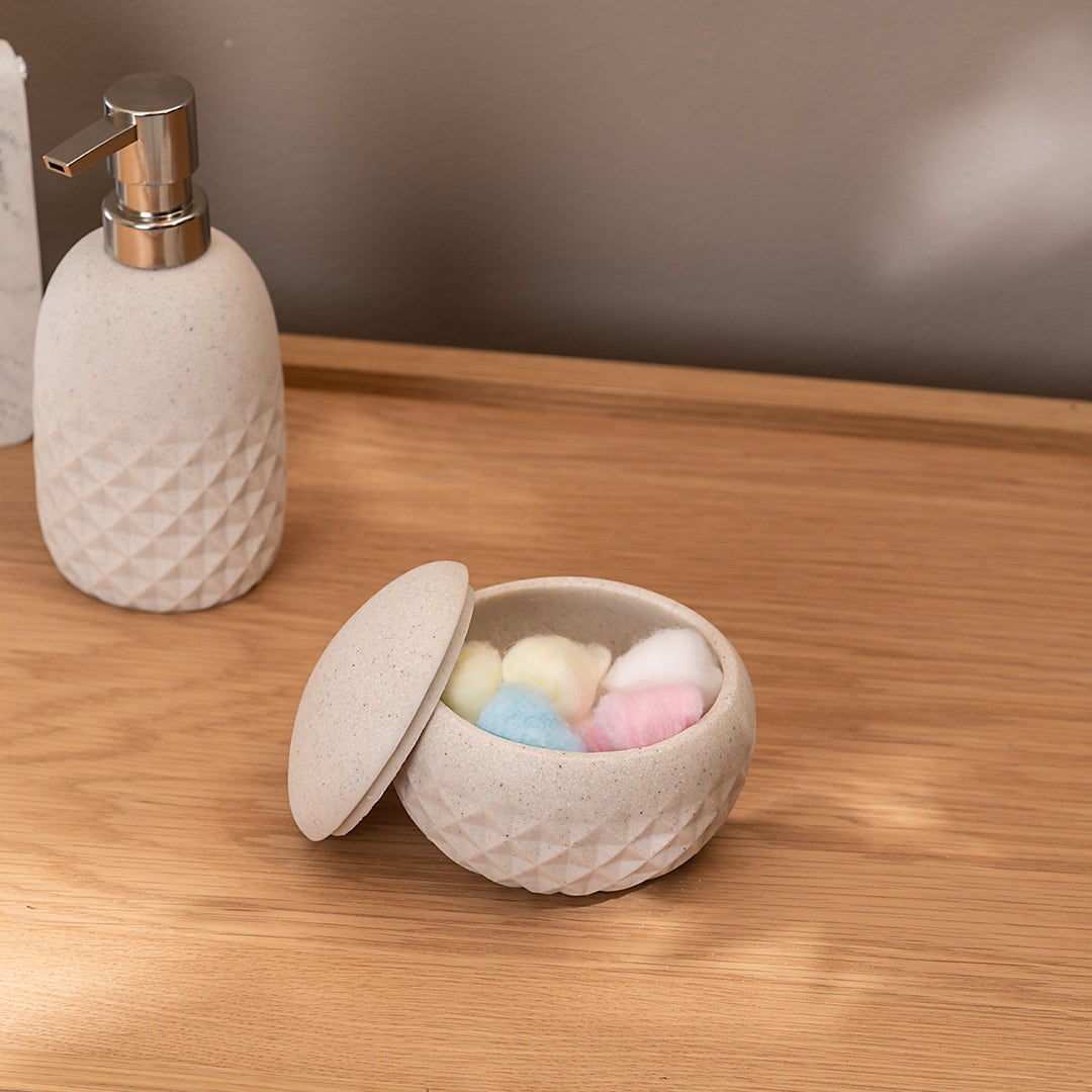 Rona Cotton Jar With Lid