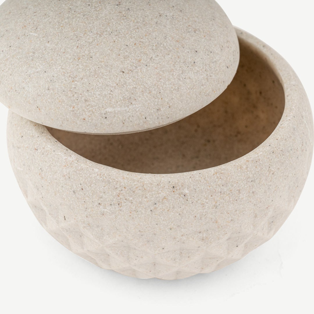 Rona Cotton Jar With Lid