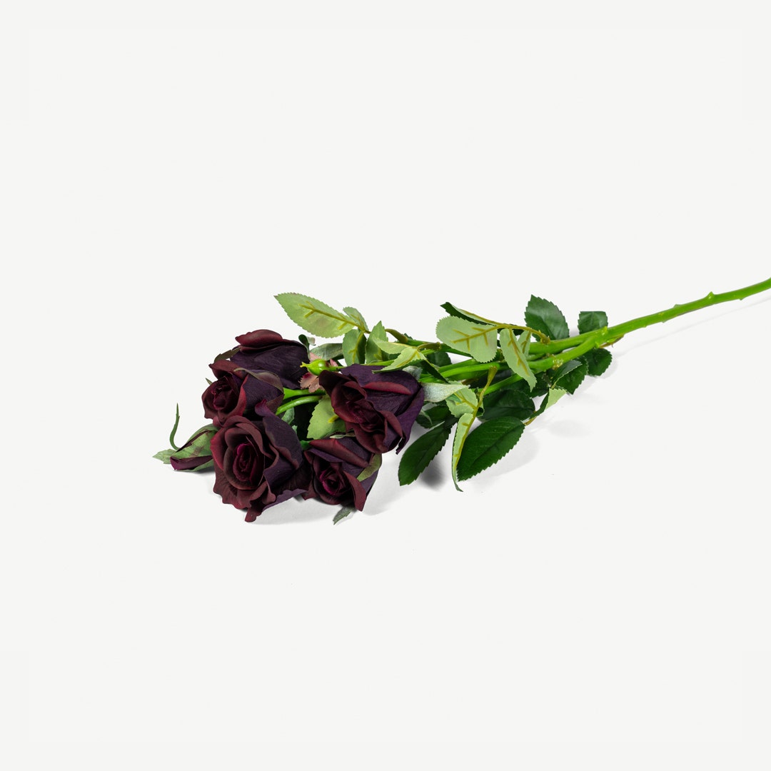 Rose Flower Set Maroon