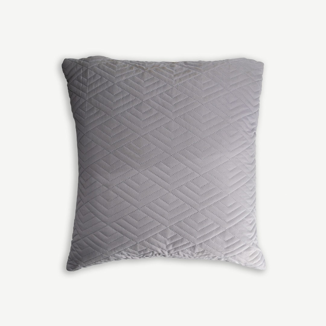 Roshel Quilted Cushion Grey -40x40cm
