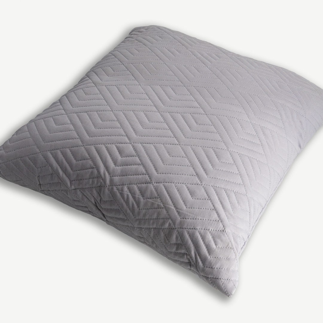 Roshel Quilted Cushion Grey -40x40cm