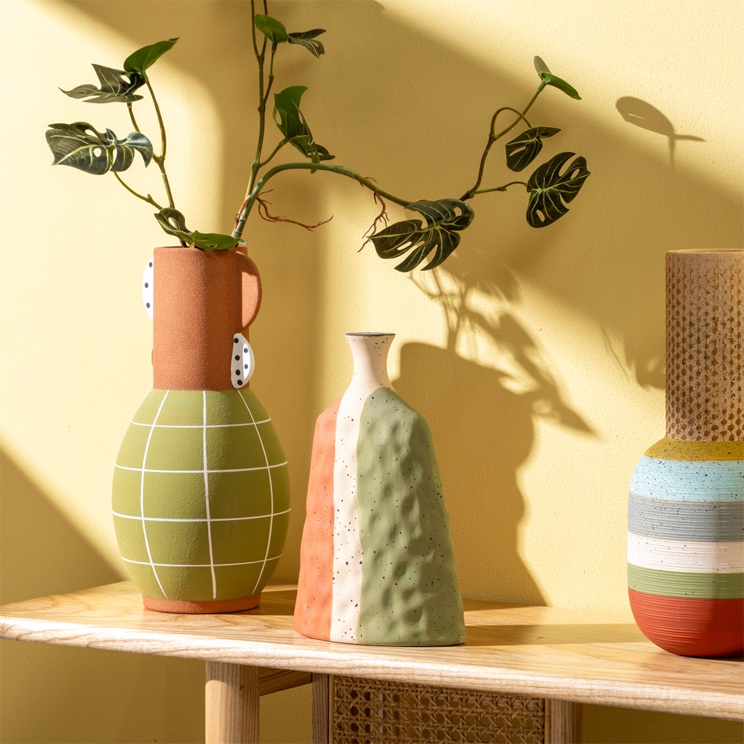 Rowaid Ceramic Vase -25cm