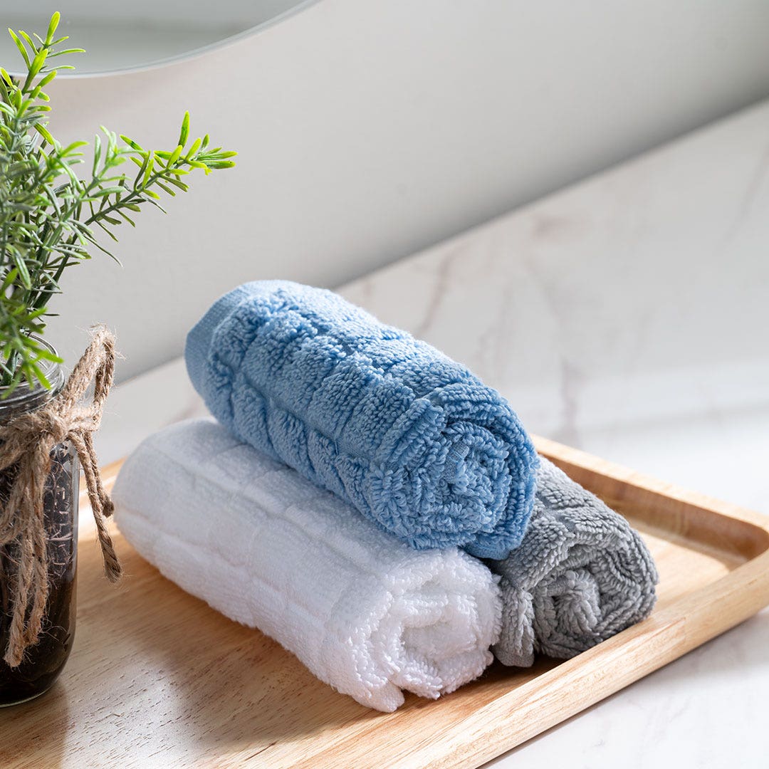 Royen Face Towel Blue -30x30cm