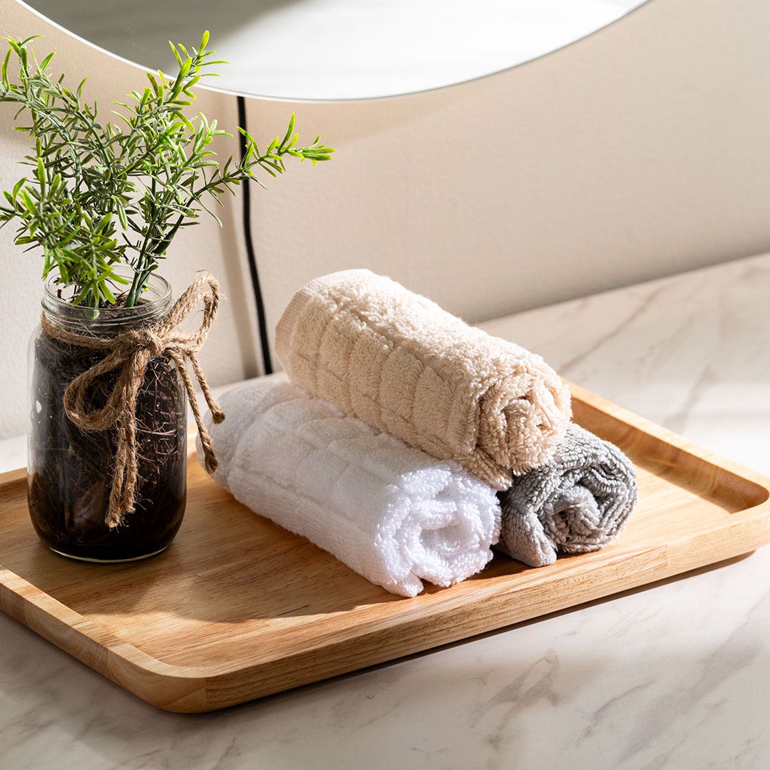 Royen Face Towel Cream -30x30cm