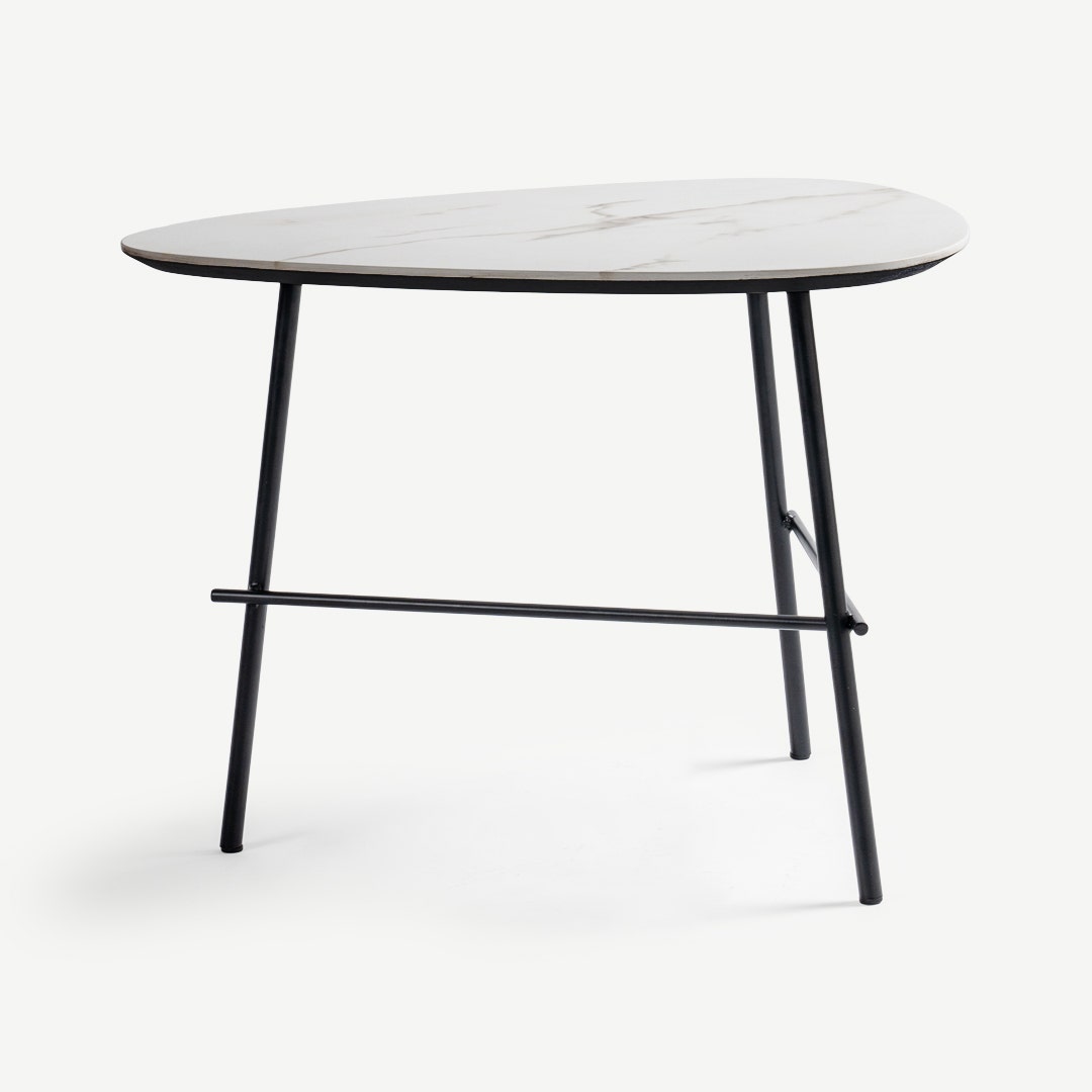 Saira End Table White