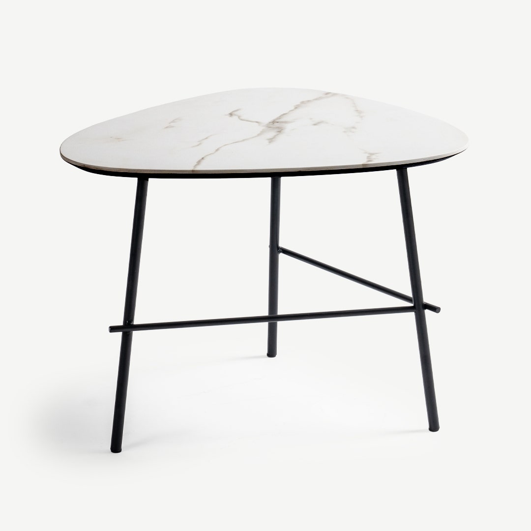 Saira End Table White