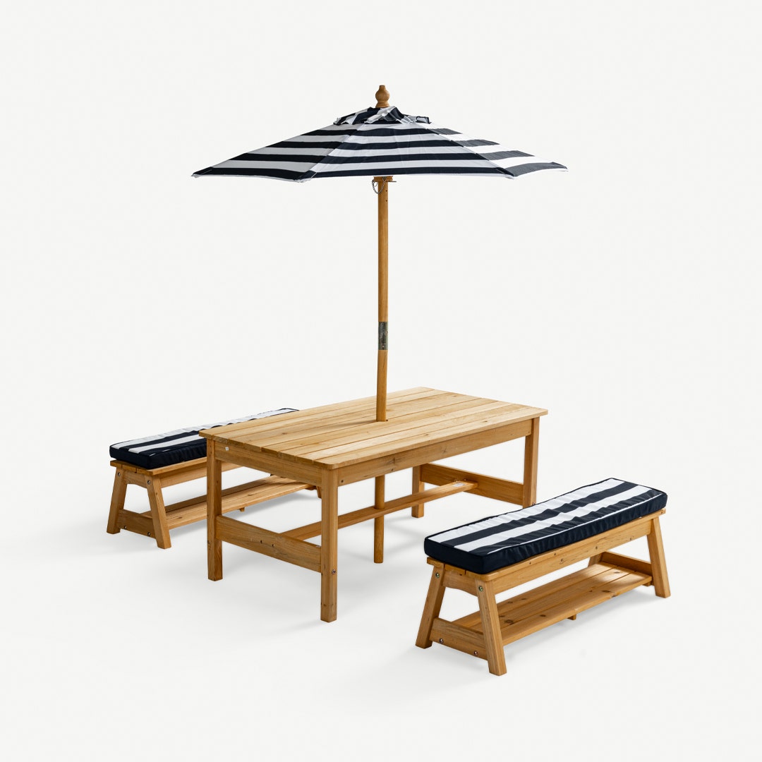 Sandi Kids Picnic Table Blue/White