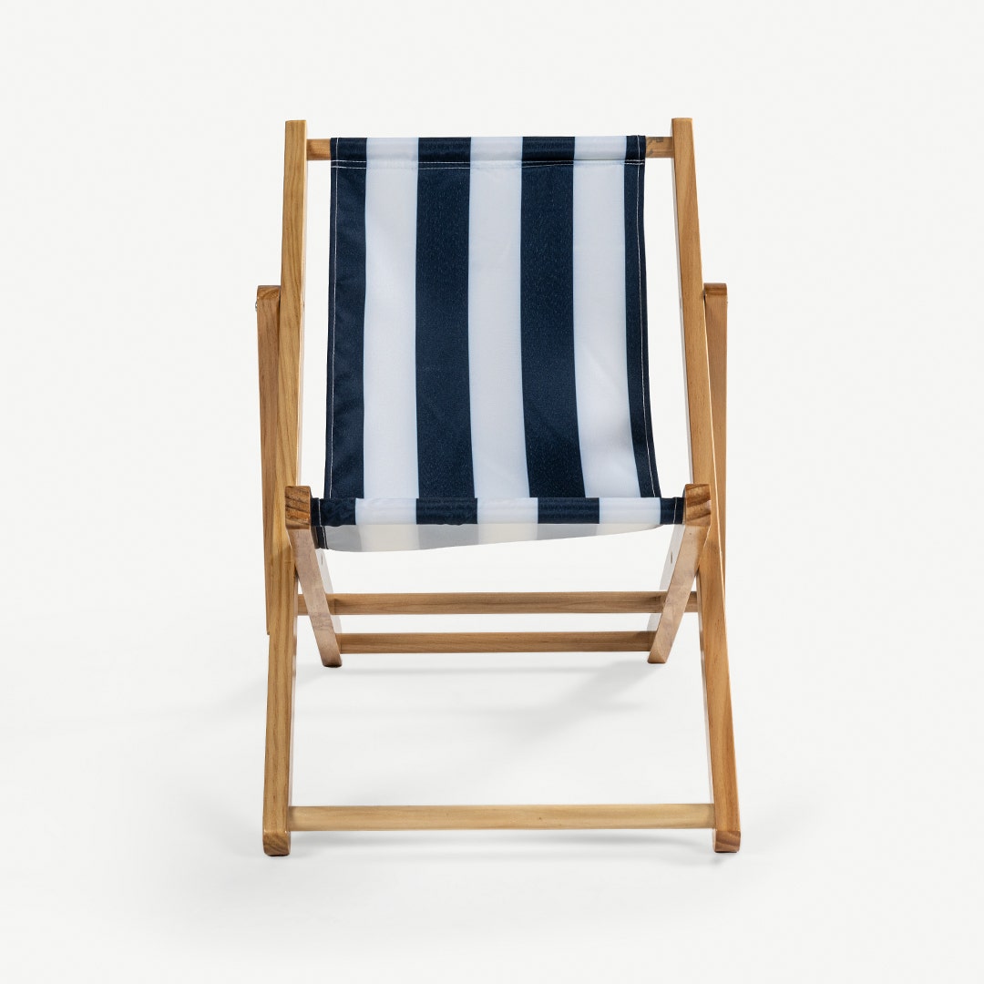 Sandy Kids Beach Chair Blue/White