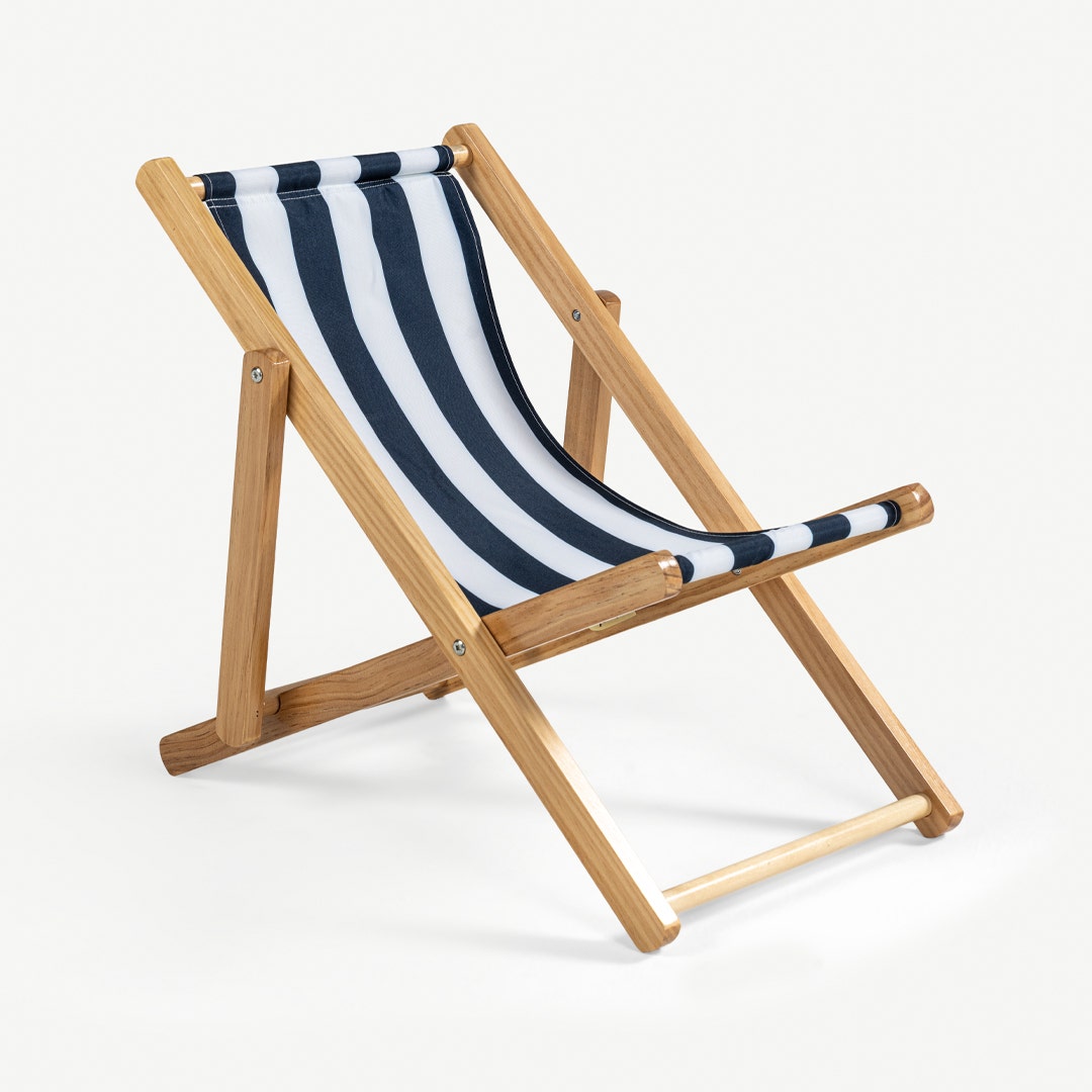Sandy Kids Beach Chair Blue/White