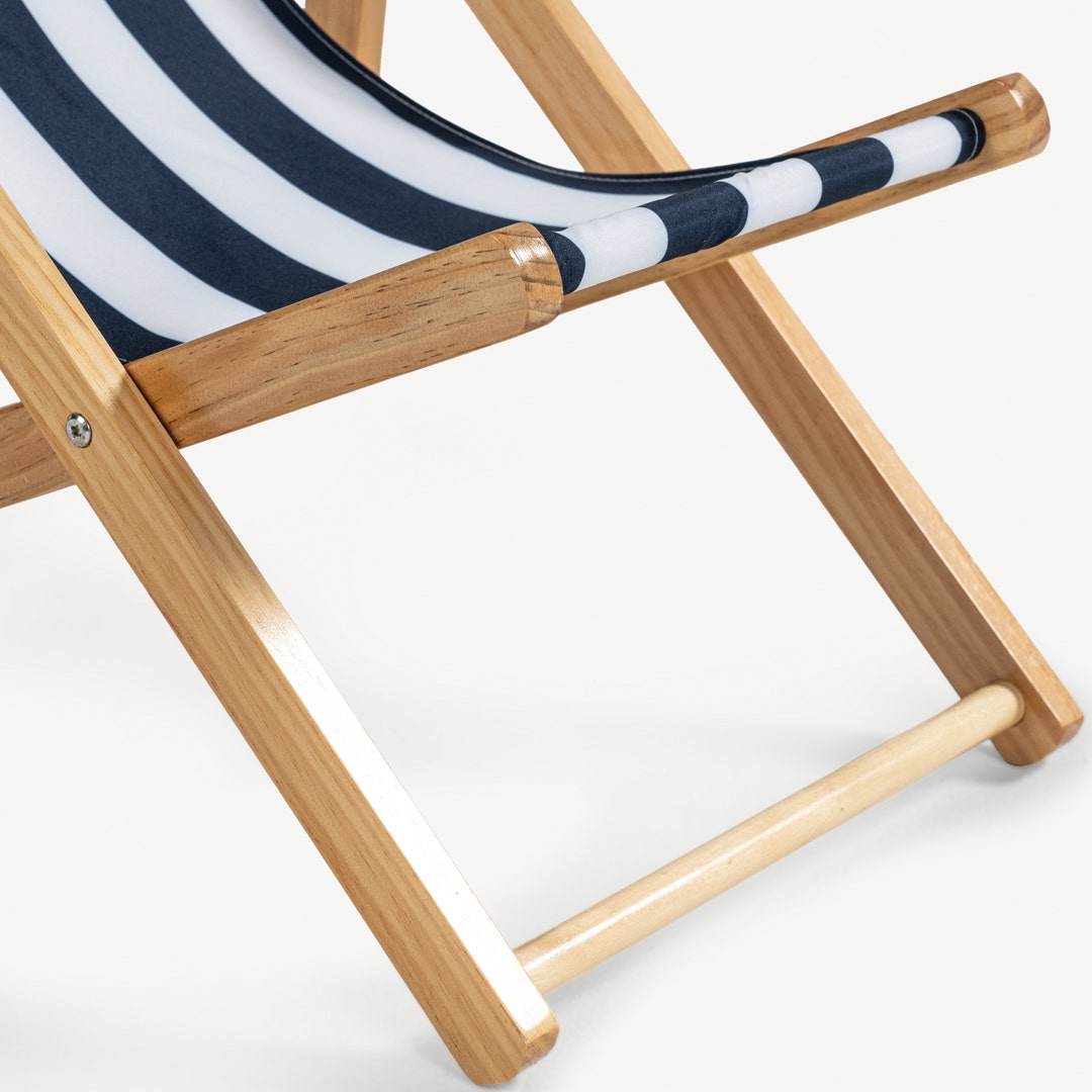Sandy Kids Beach Chair Blue/White