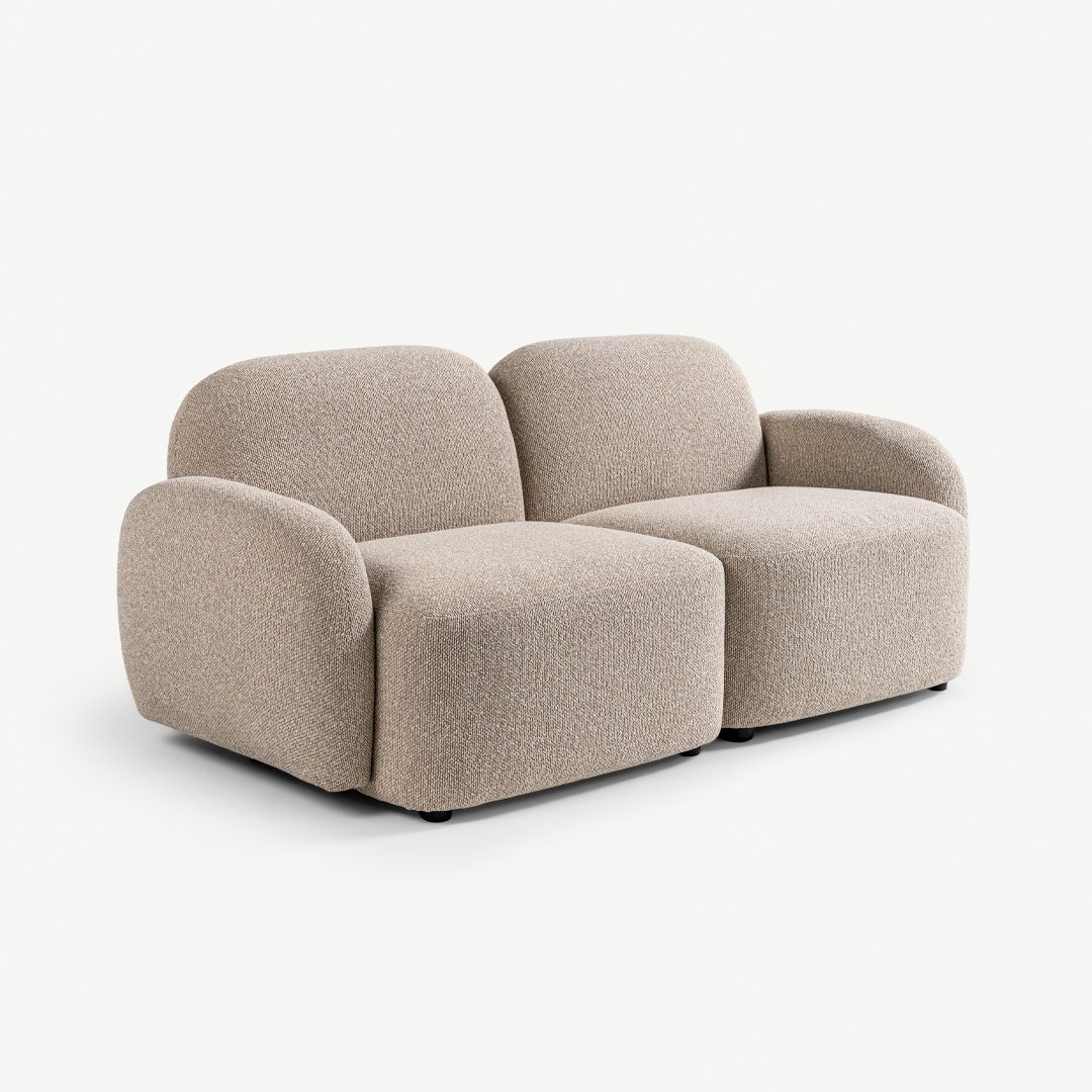 ساريرا كنبة مقعدين - بيج