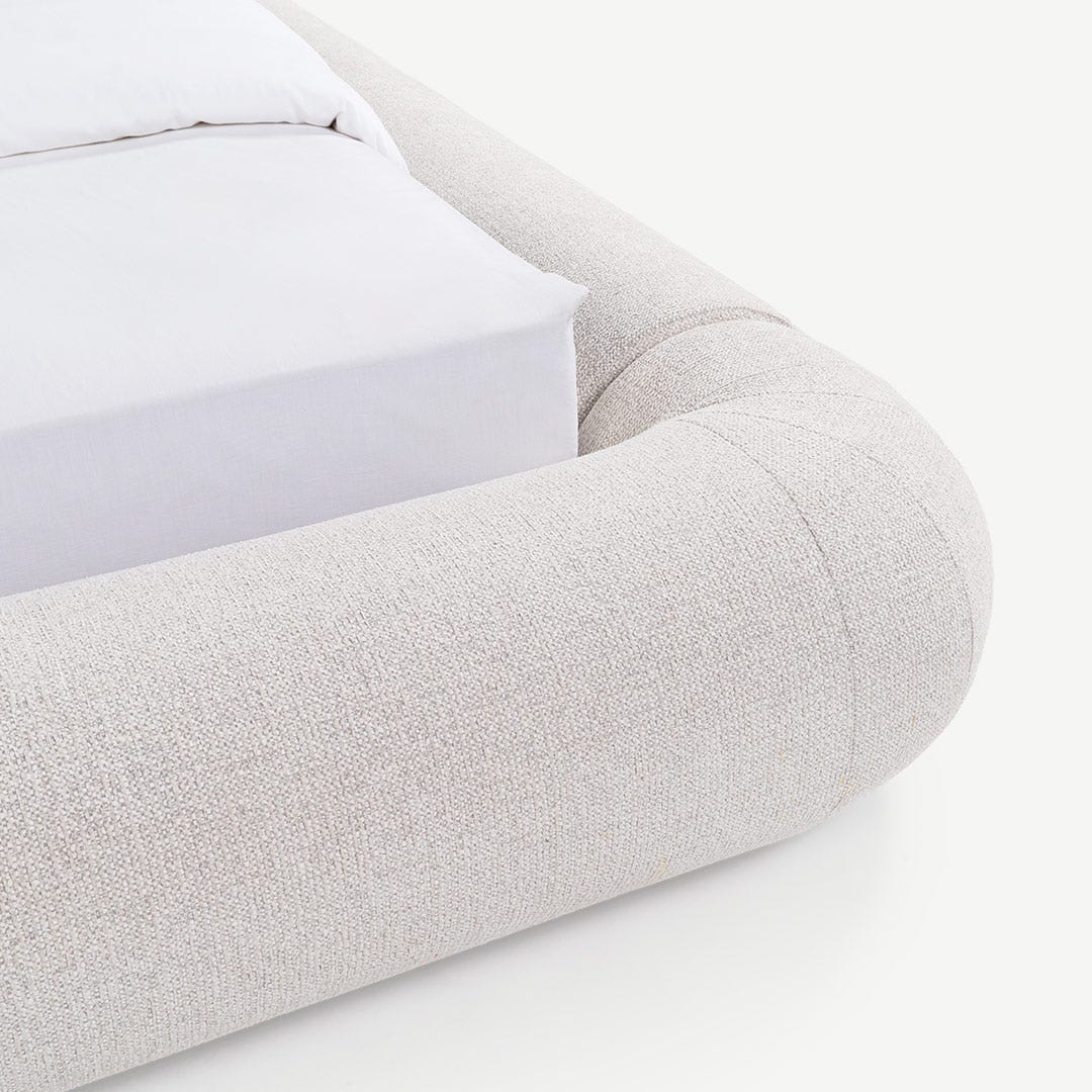 Saubar King Bed 180x200cm Ecru