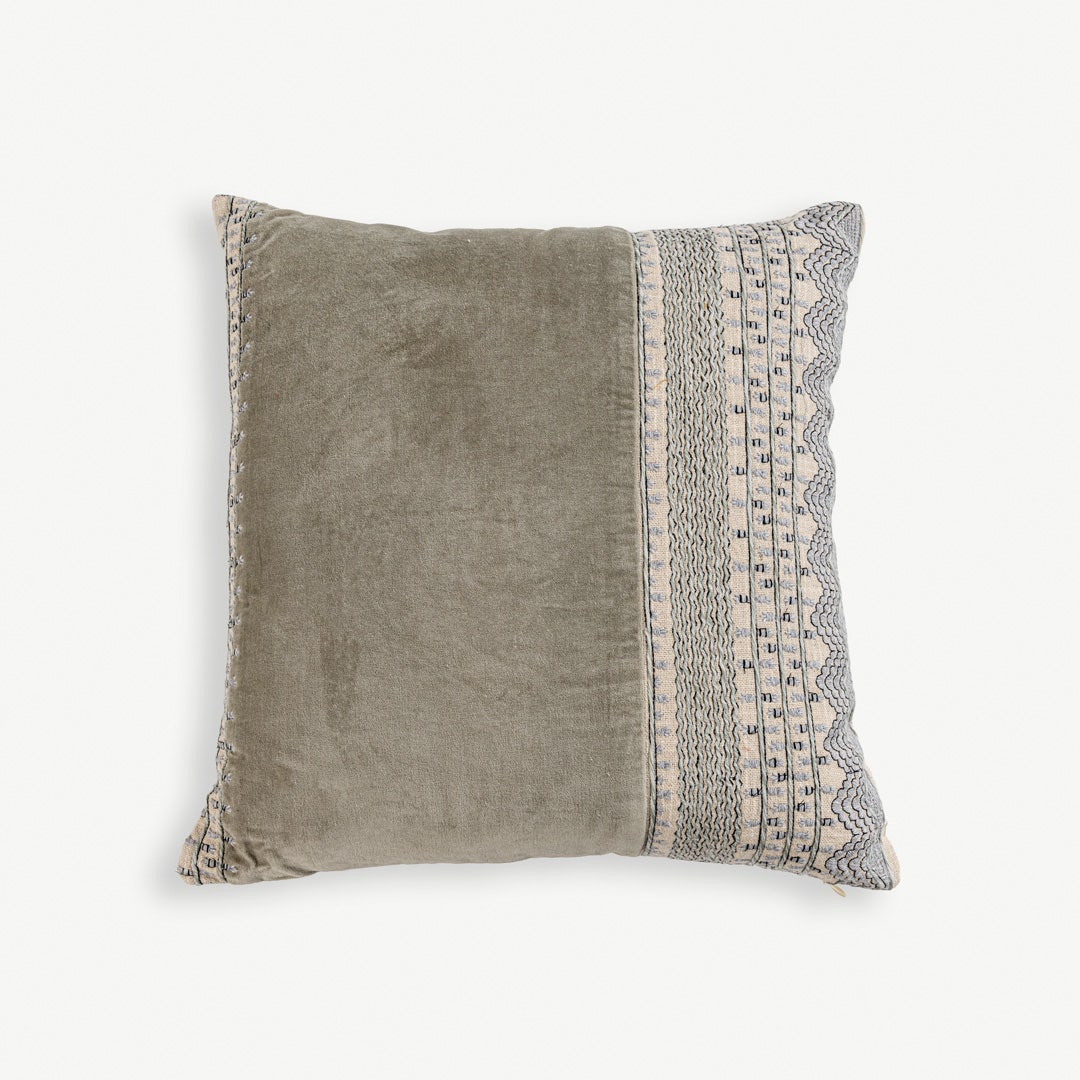 Seilan Embroidered Cushion - 50x50cm