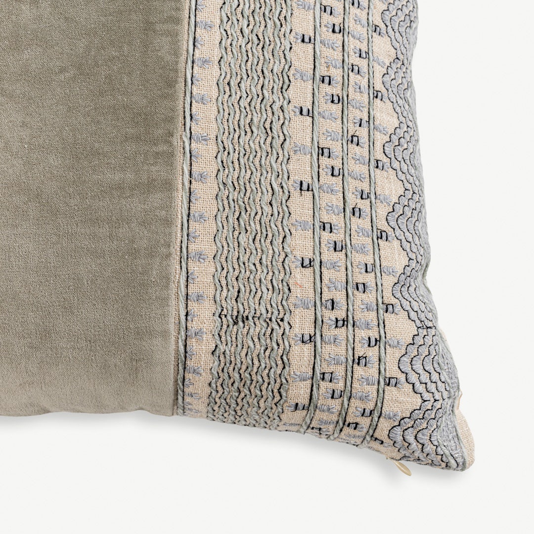 Seilan Embroidered Cushion - 50x50cm