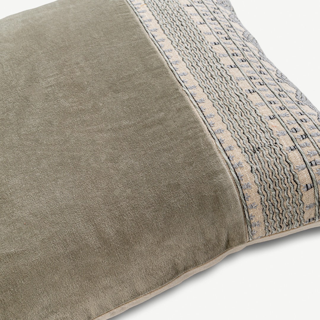 Seilan Embroidered Cushion - 50x50cm