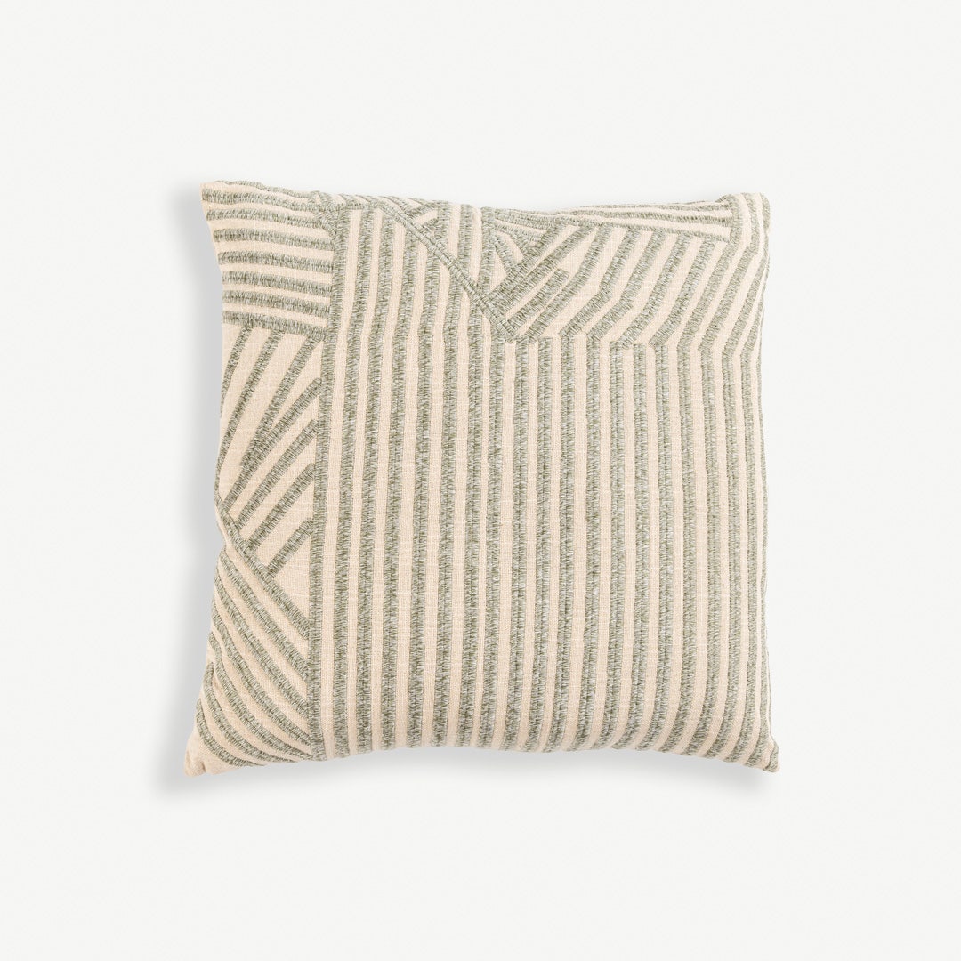 Seilan Stripe Emb. Cushion - 50x50cm