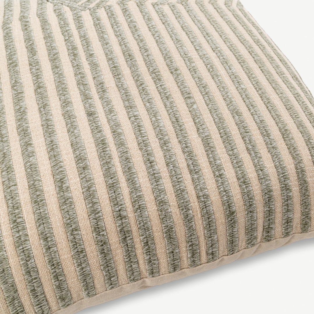 Seilan Stripe Emb. Cushion - 50x50cm