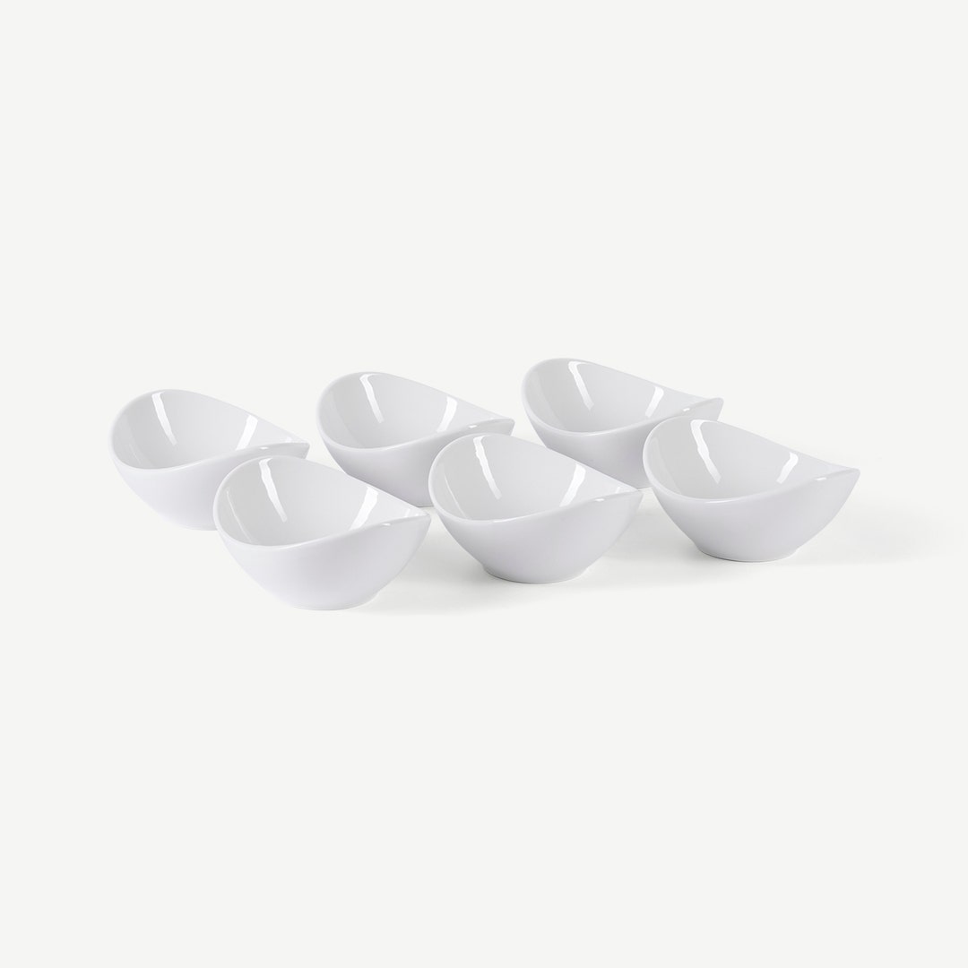 Shaya Oval Ceramic Bowl Set Of 6pcs