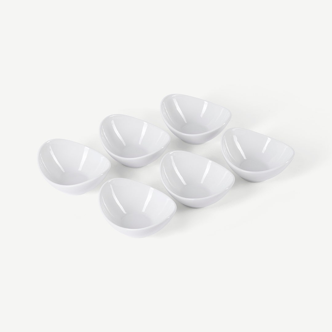 Shaya Oval Ceramic Bowl Set Of 6pcs